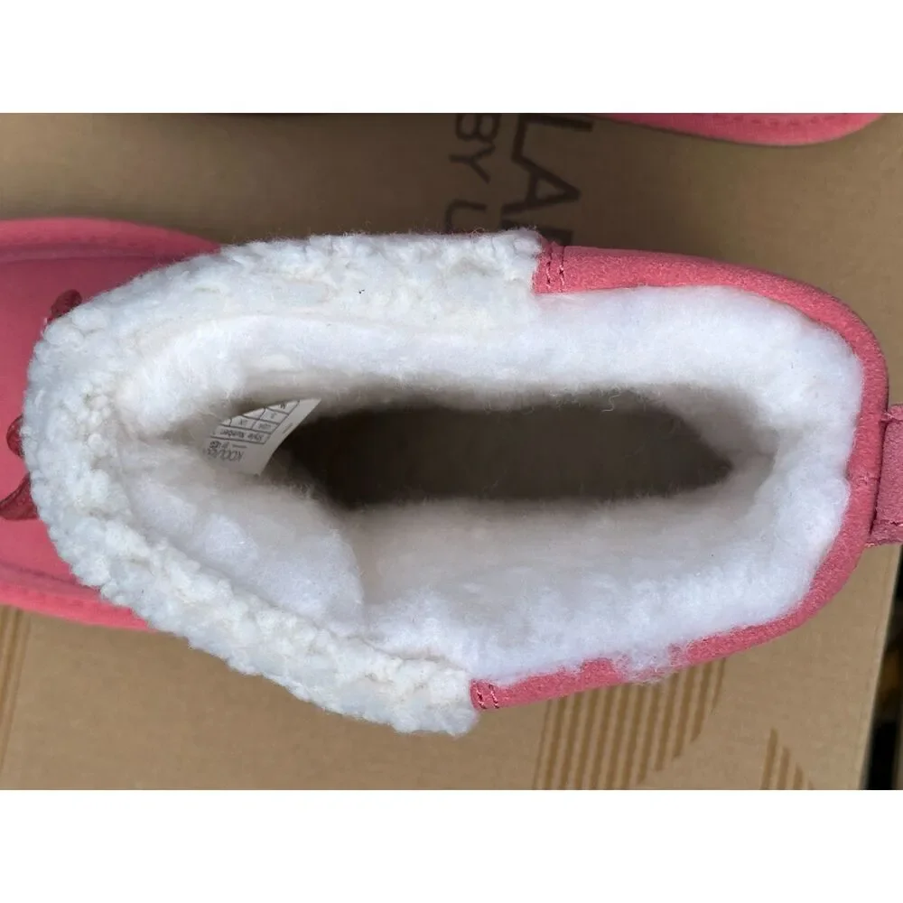 NIB Koolaburra by UGG Girls Pink Cozy Michon Short Boot - Child Kid Youth 3Y